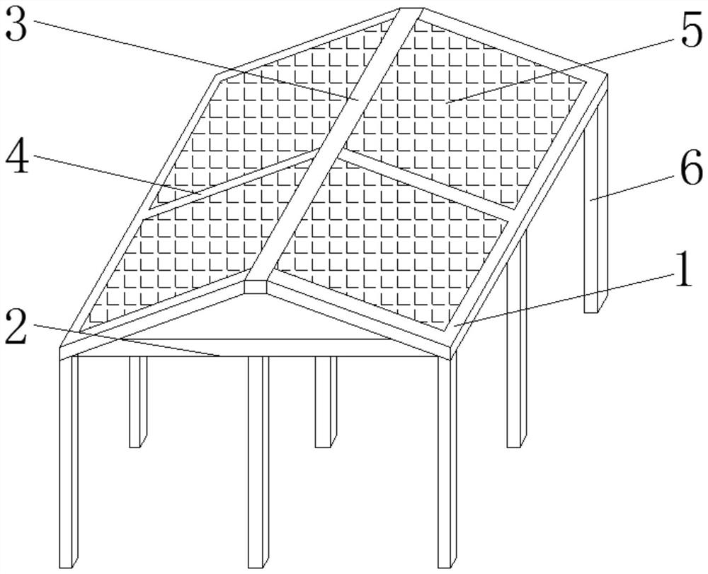 Efficient crystalline silicon solar photovoltaic power generation sunlight shed