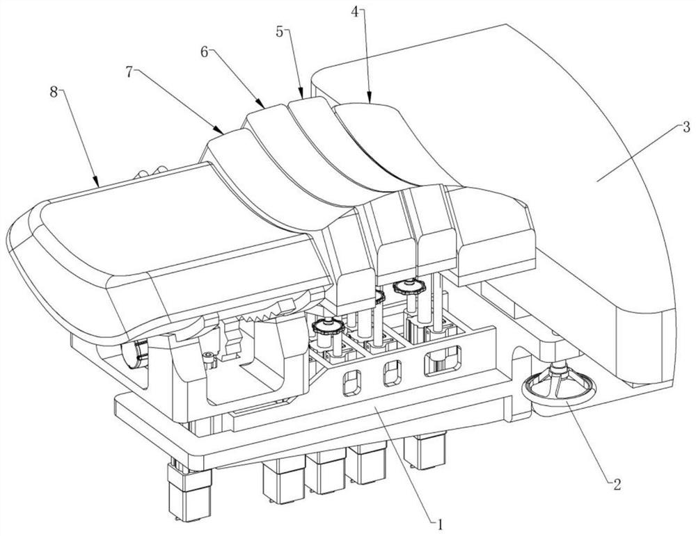 Supporting frame for thyroid surgery