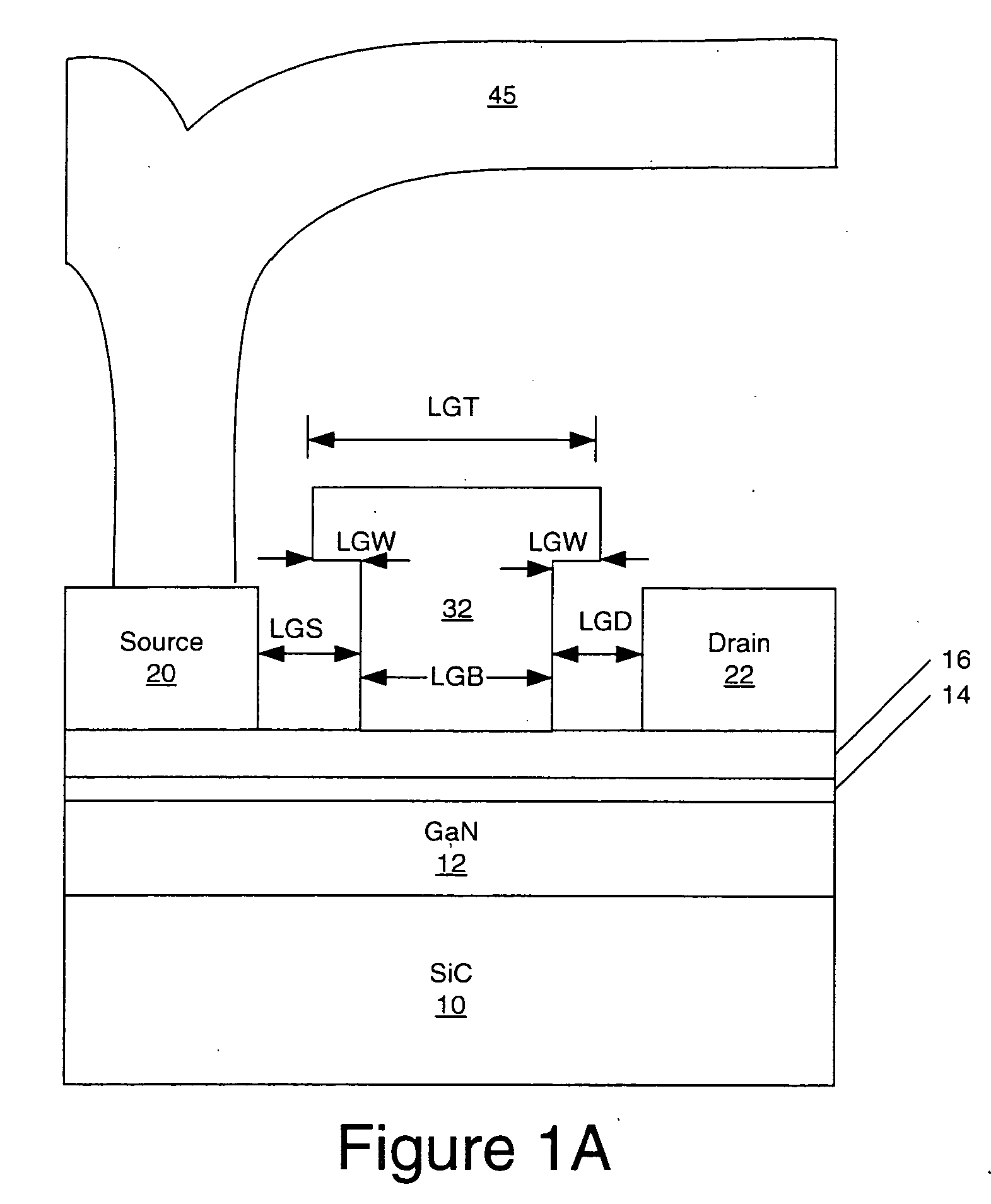 Field effect transistors (FETs) having multi-watt output power at millimeter-wave frequencies