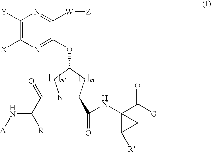 Quinoxalinyl tripeptide hepatitis C virus inhibitors