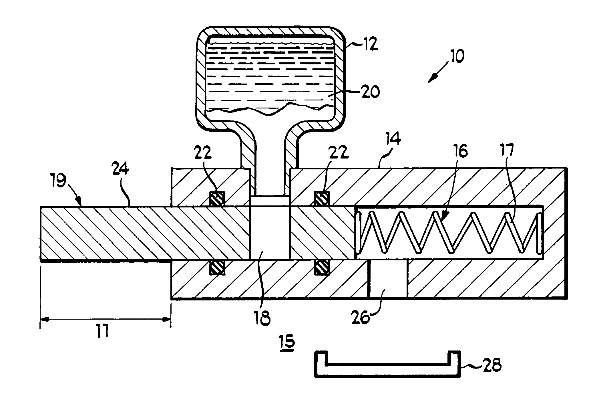 Controlable release of a volatile substance