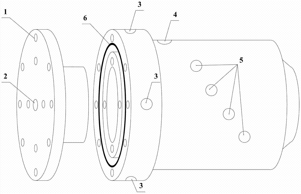 Rotating detonation engine experimental device