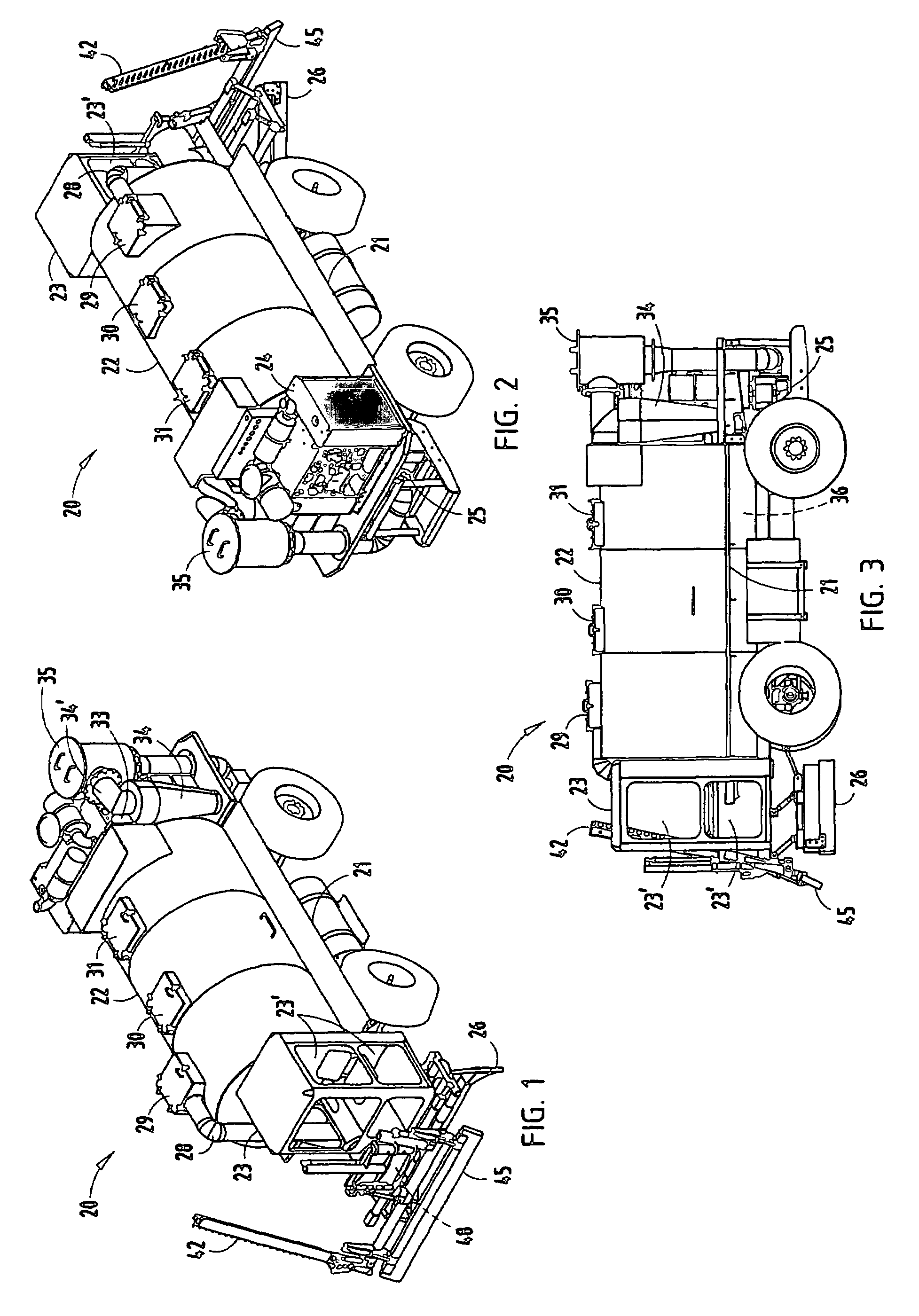 Stall and manure vacuum truck