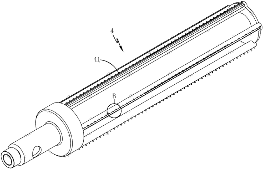 Cloth negative pressure finishing singeing device