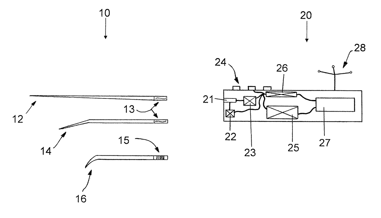 Surgical instrument, in particular pointer instrument, comprising tip sensor