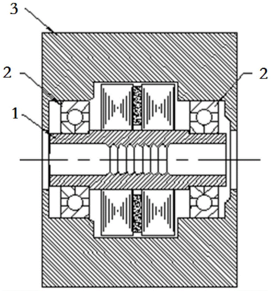 High axial bearing stepping linear motor