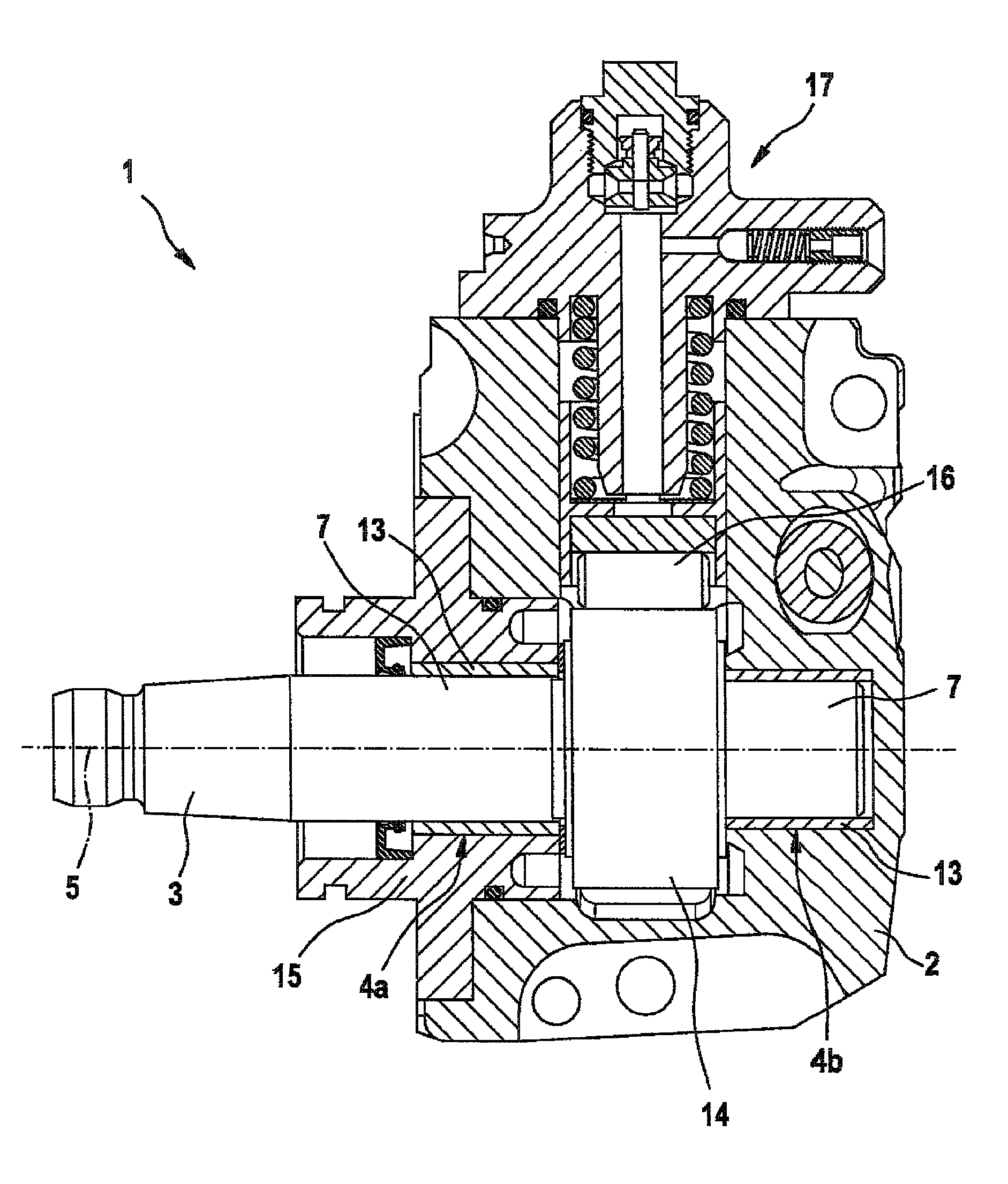 Supply pump, in particular for supplying diesel fuel, with improved bearing of the drive shaft