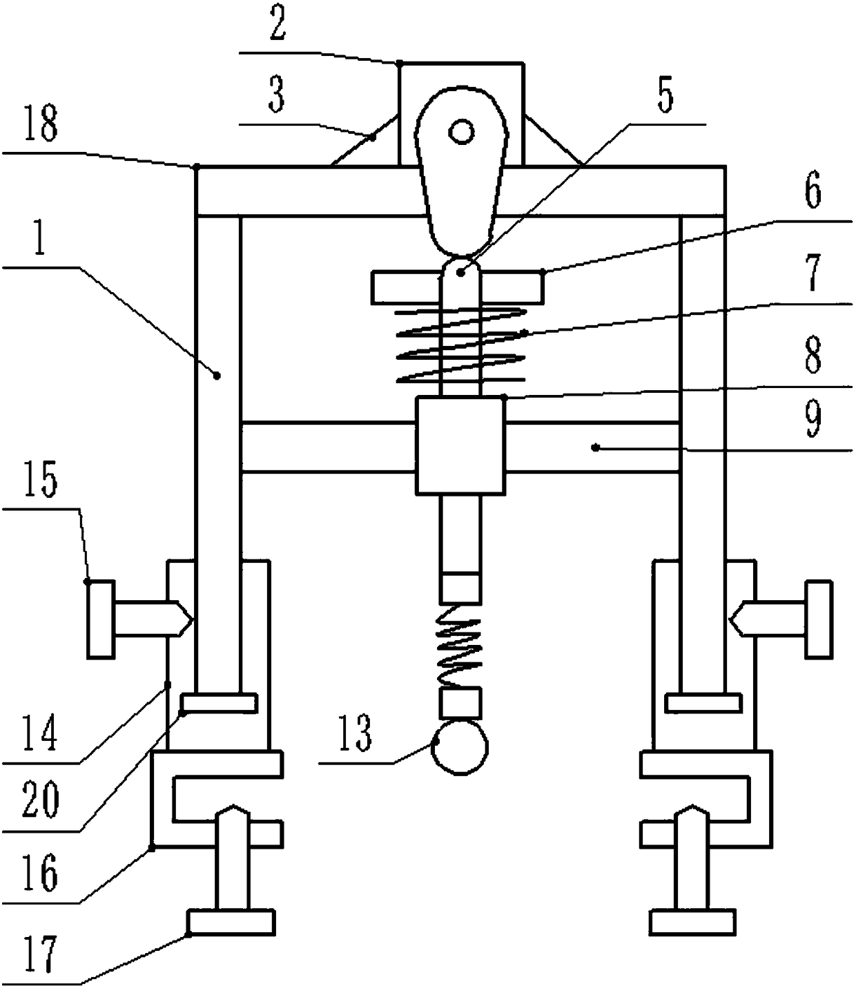 Cam-controlled back massage device