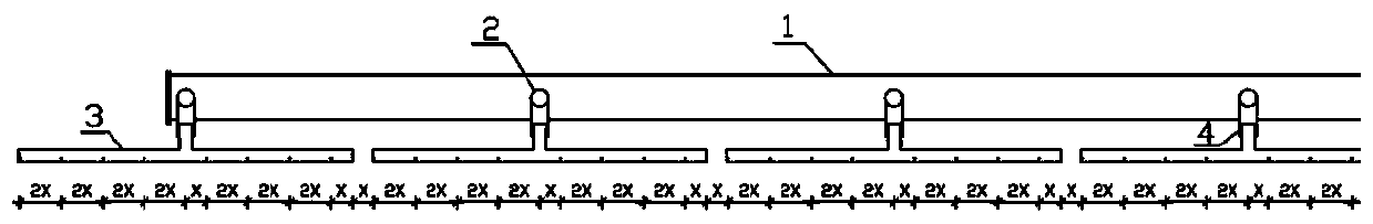 Aeration system for biological contact oxidation pond