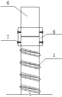 Prefabricated UHPC tubular pile with thread and manufacturing and construction method of prefabricated UHPC tubular pile