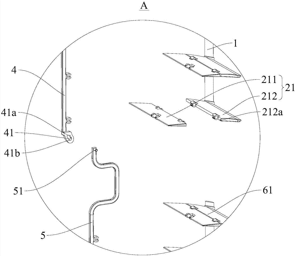 Air guide module and air conditioner with same