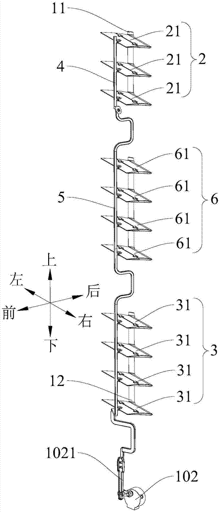 Air guide module and air conditioner with same