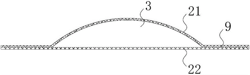 Air column mat convenient to inflate and manufacturing process thereof