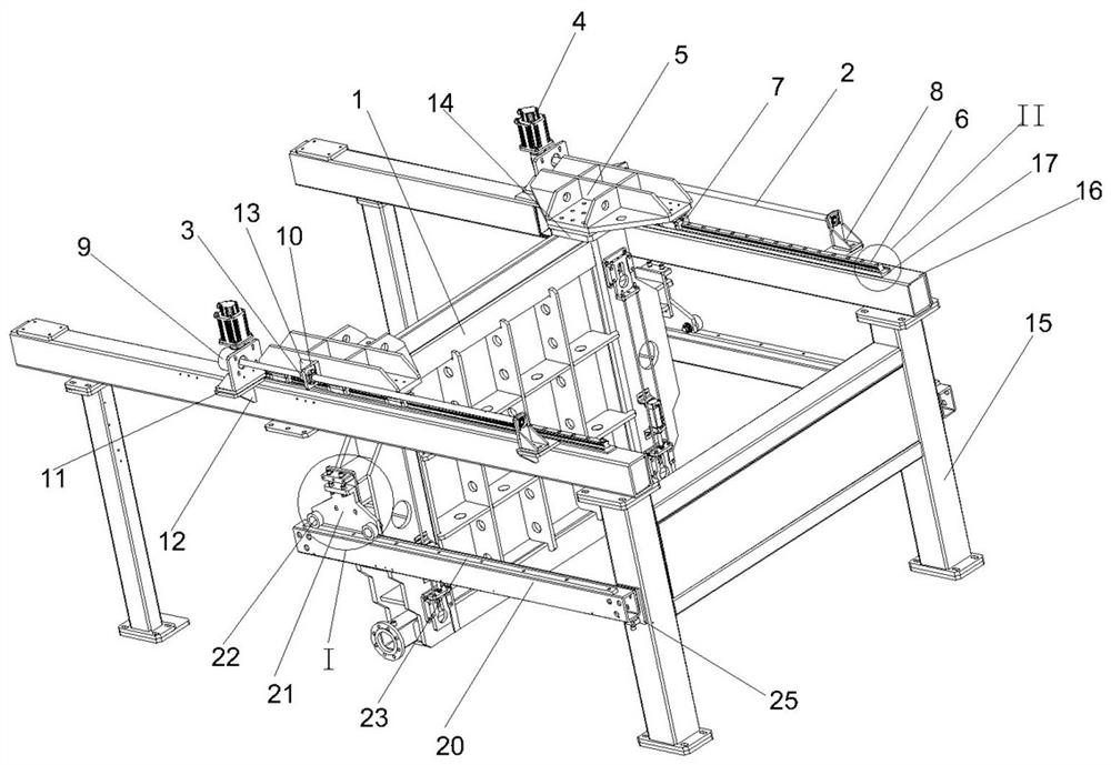 Foam forming machine with stable and reliable moving and locking of movable mold