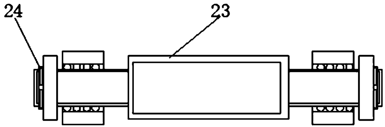 Processing device of paper tube anti-deformation structure with support cylinder