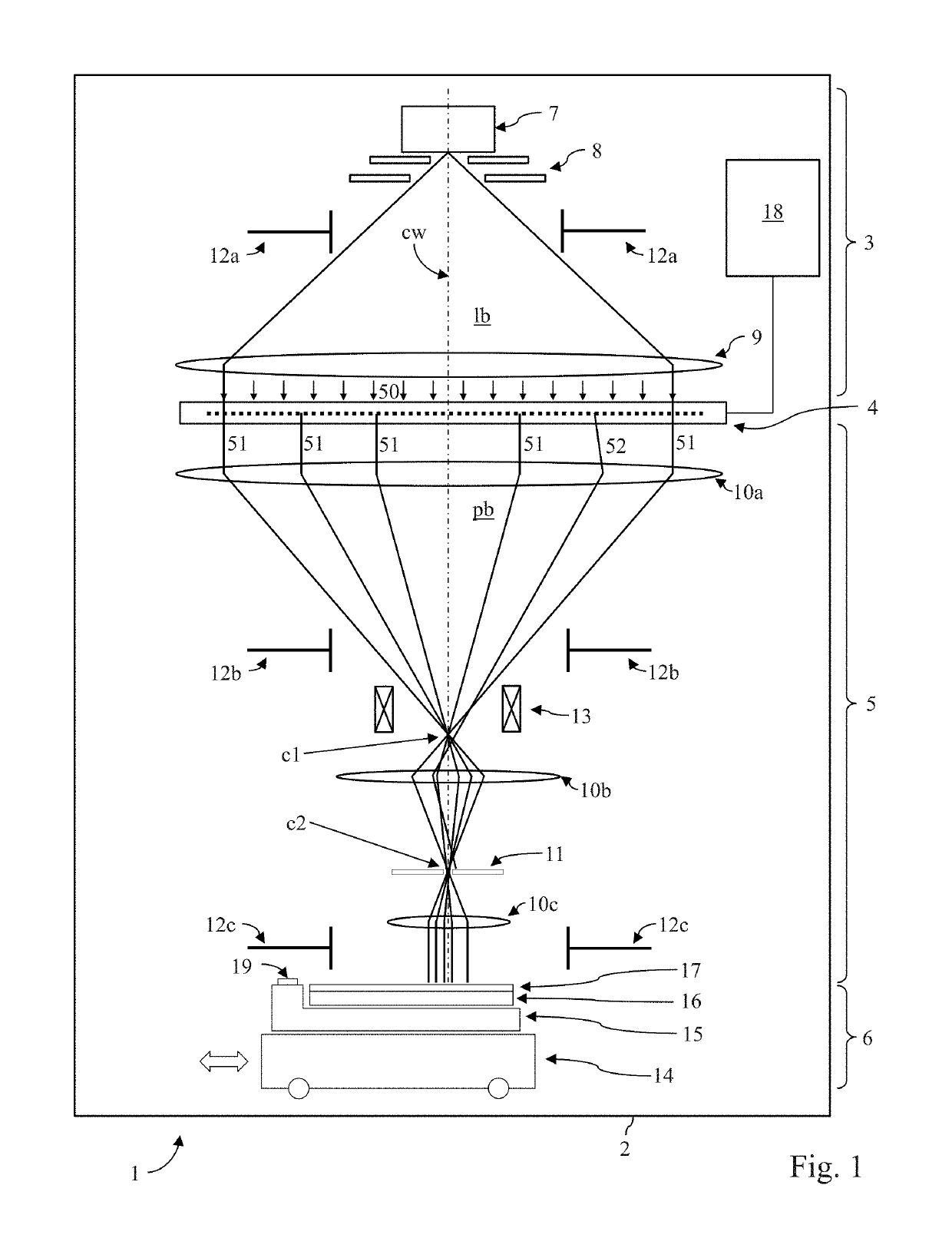 Method for compensating pattern placement errors caused by variation of pattern exposure density in a multi-beam writer