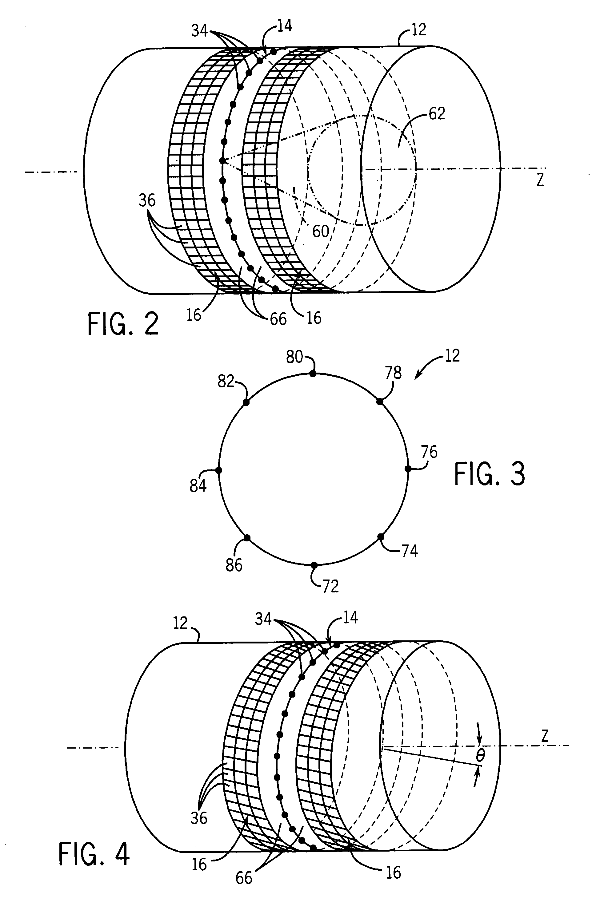 Acquisition and reconstruction of projection data using a stationary CT geometry