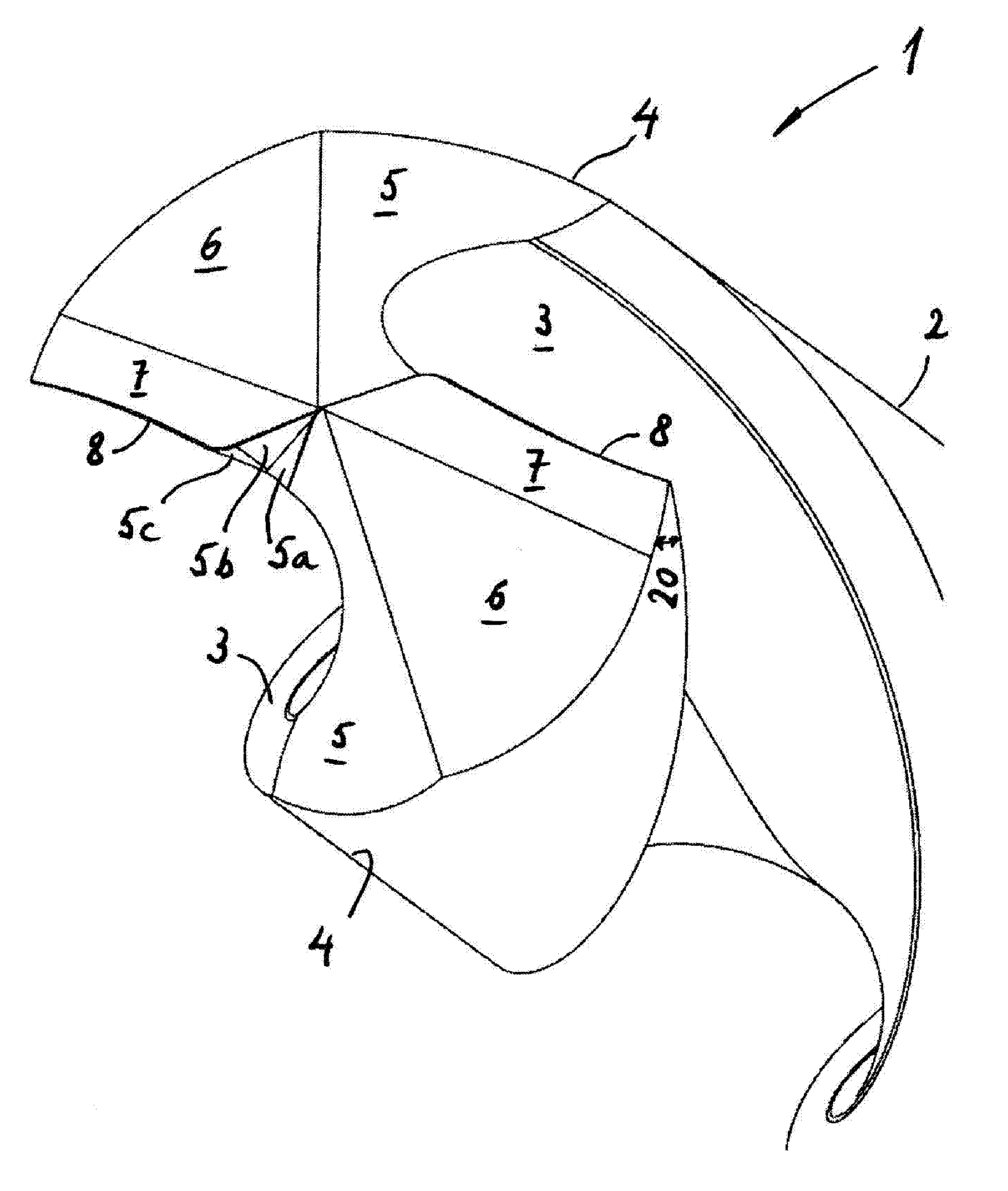 Method and device for measuring the geometry of a cutting edge to be chamfered