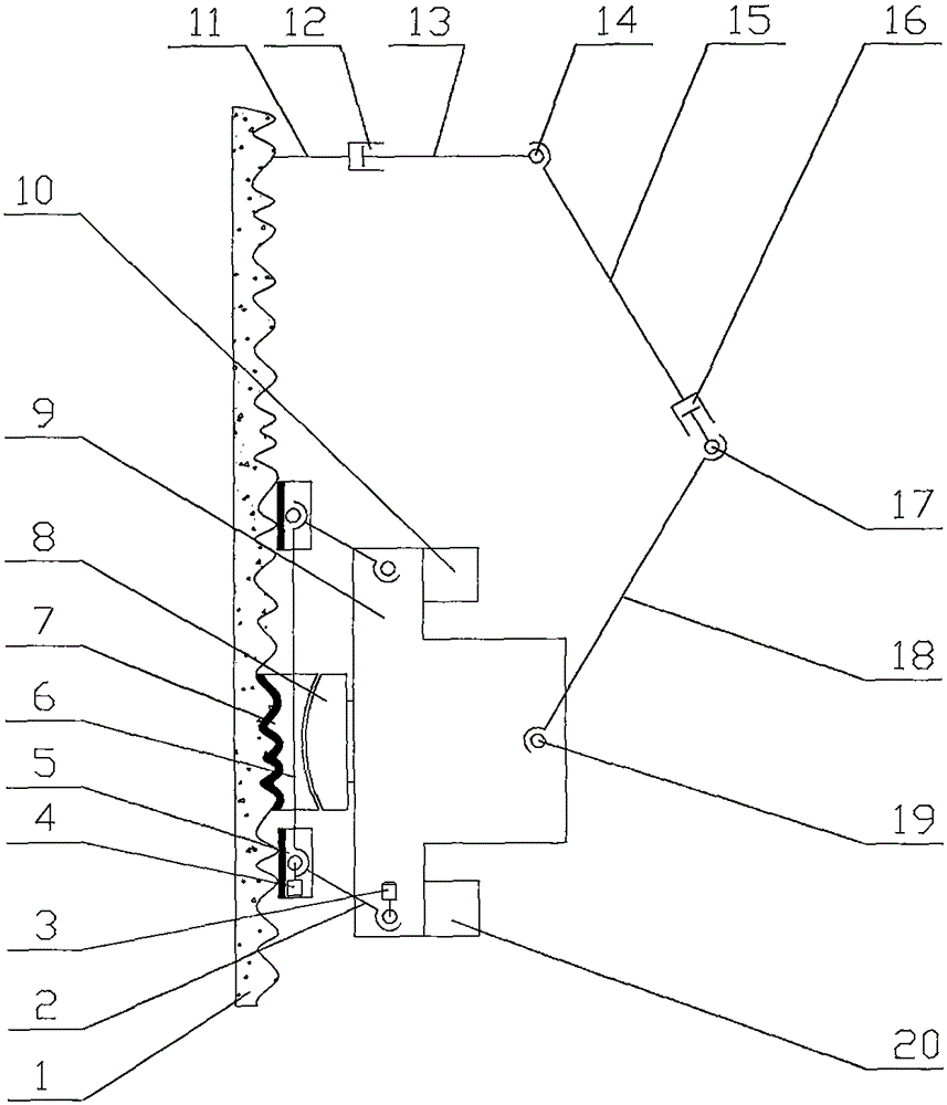 Sucking cup type wall face operation robot