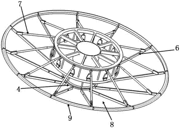 Semi-rigid mechanical deployment into deceleration landing gear