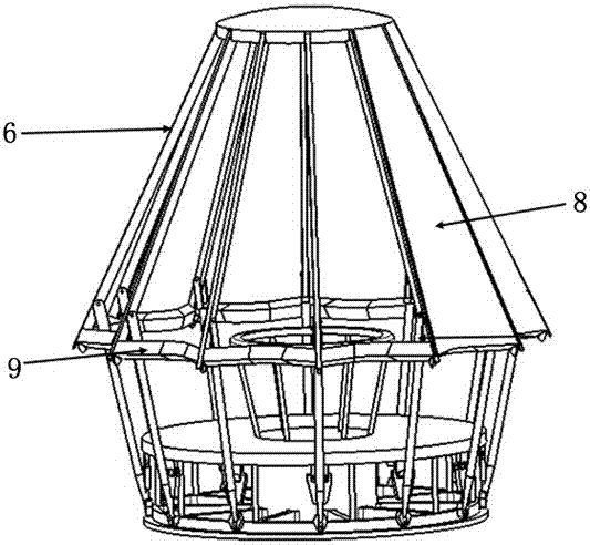 Semi-rigid mechanical deployment into deceleration landing gear