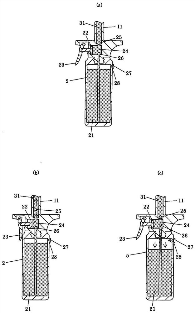 Umbrella suitable as parasol with spray device