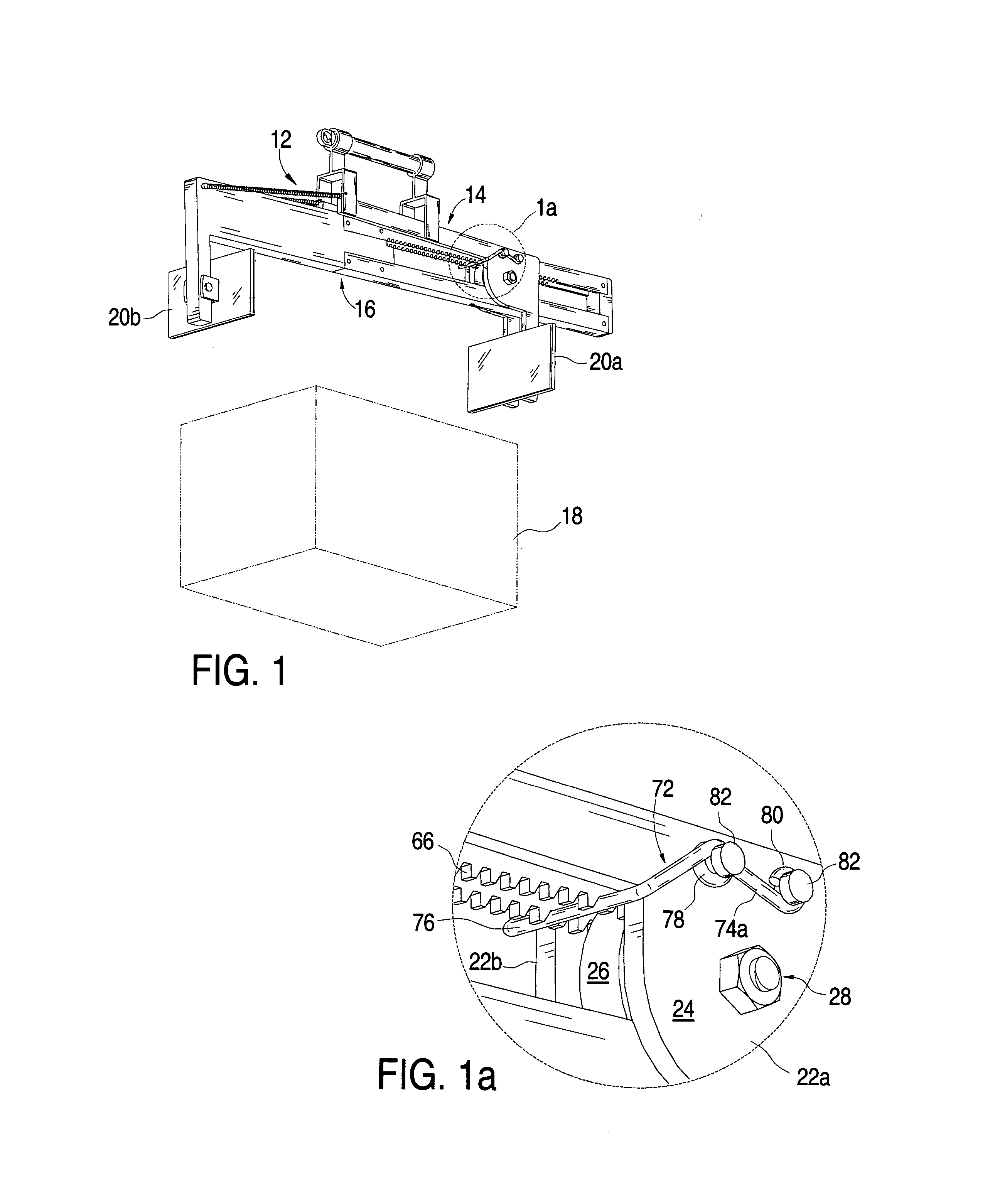 Single hand operated adjustable carrying device and method of use thereof