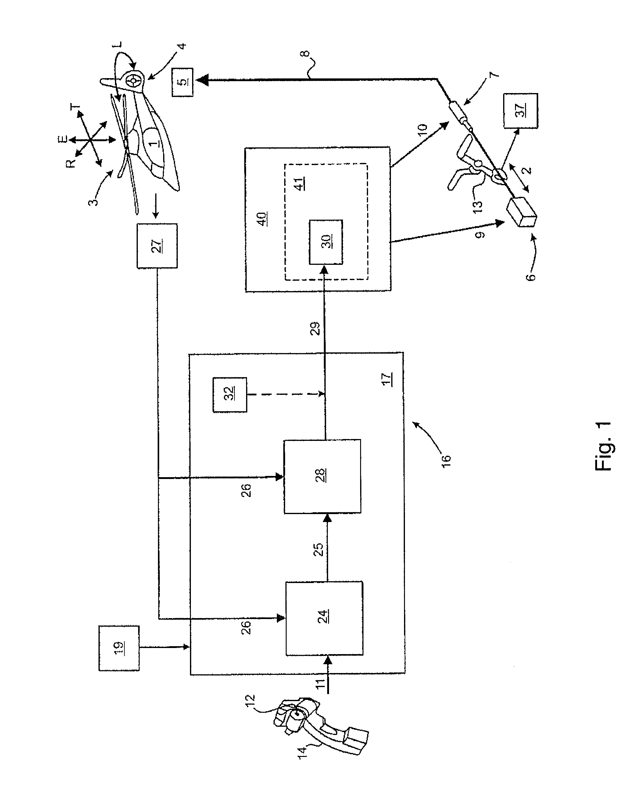 Rotorcraft yaw piloting system making use of a member of the human-operated type and of a flight control generator fo the objective type