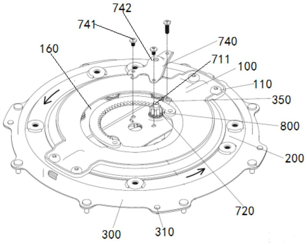 Seat electric rotation mechanism