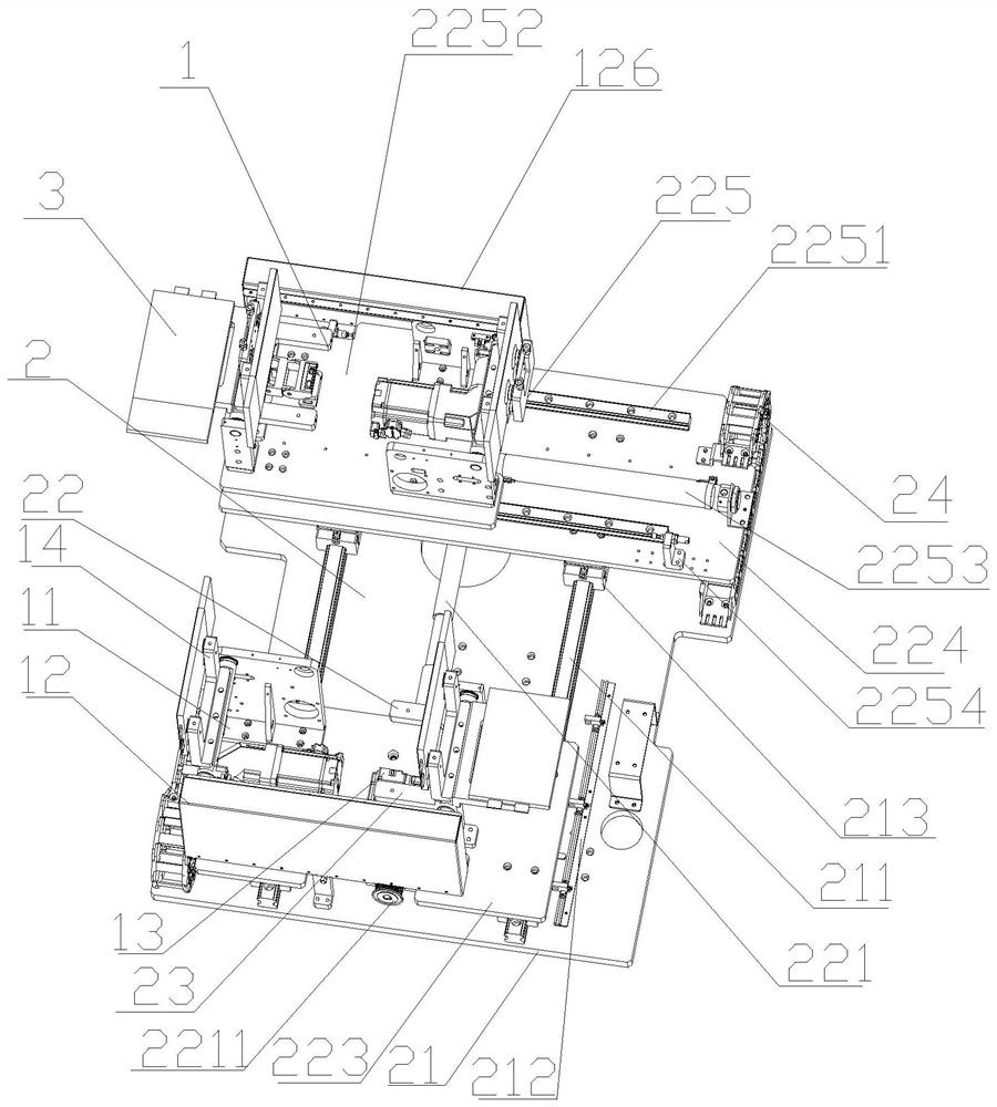 Turnover and pitch changing device for soft package lithium battery