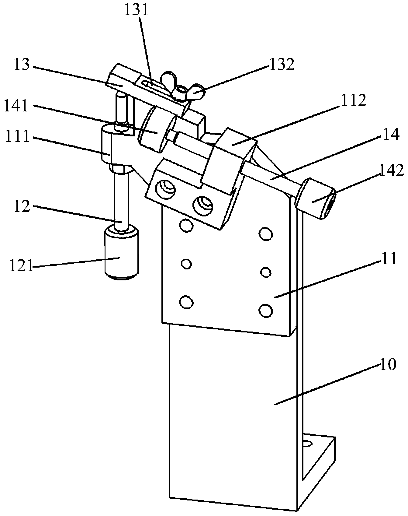 Gauge positioning and clamping device