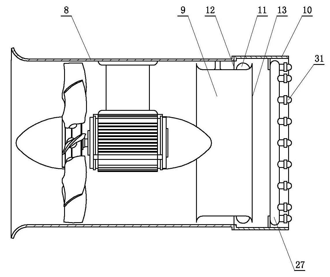 Far range air supply type mist spray purification device