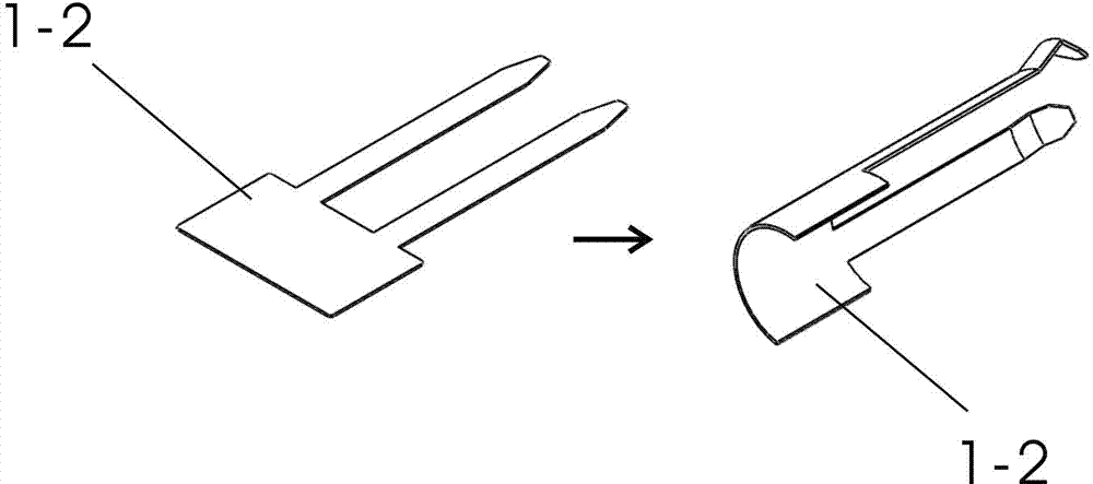 Moxa holding device, warming moxibustion rod handle and manufacturing method of moxa holding device