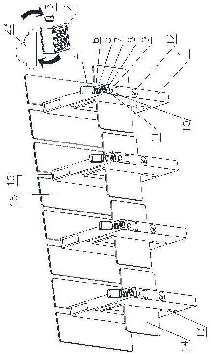 Intelligent face recognition gate and recognition method thereof