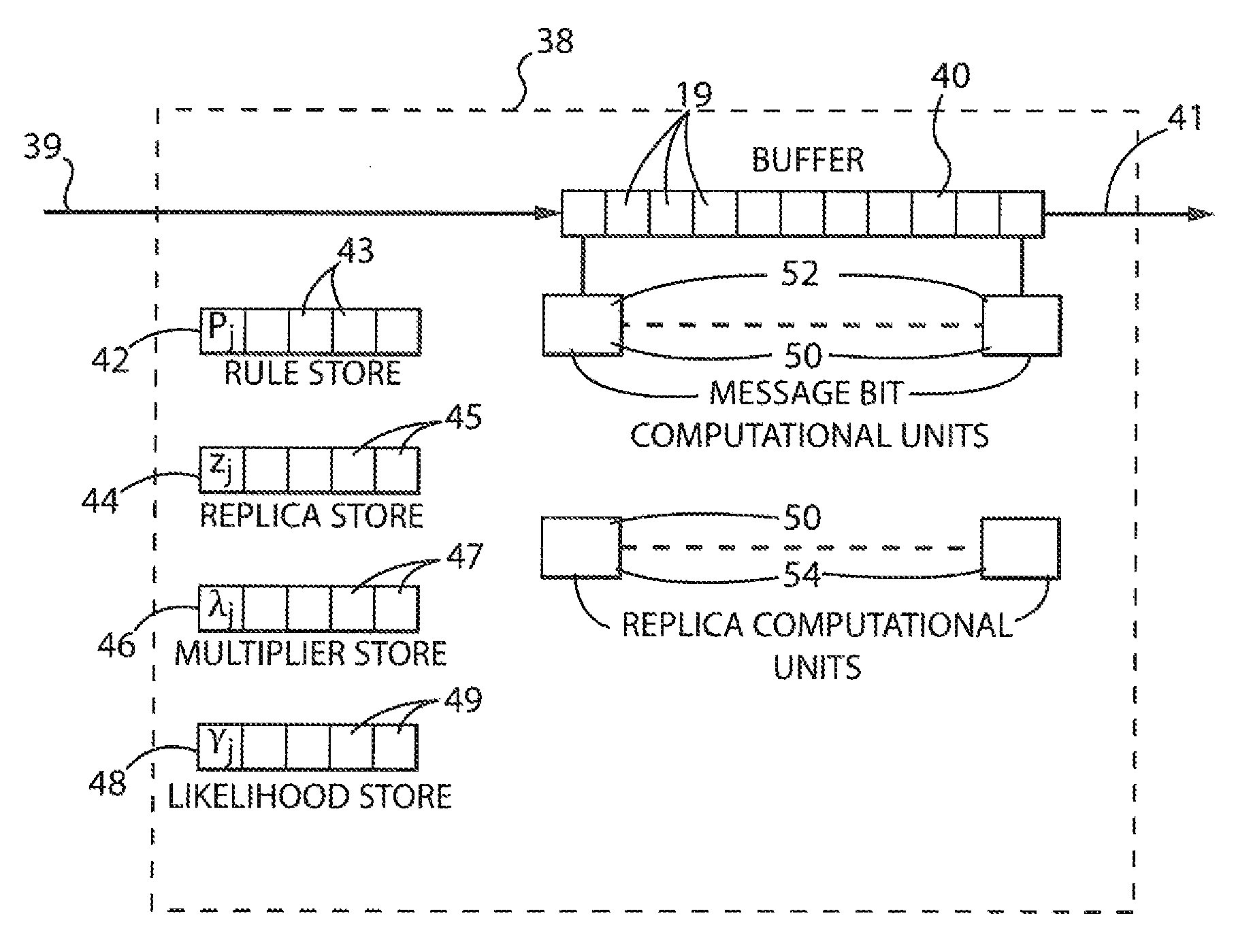 Error correction circuit for data communication providing parallelizable linear programming decoding