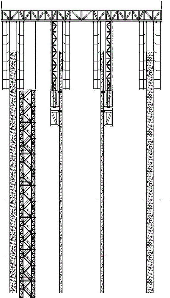 Inner roof external climbing type formwork construction platform for super high-rise building construction