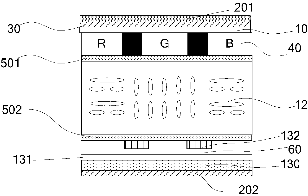 Embedded type capacitor touch display panel, display device, control device and method