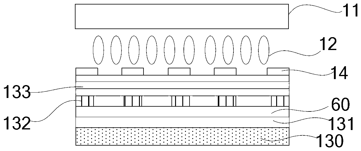 Embedded type capacitor touch display panel, display device, control device and method