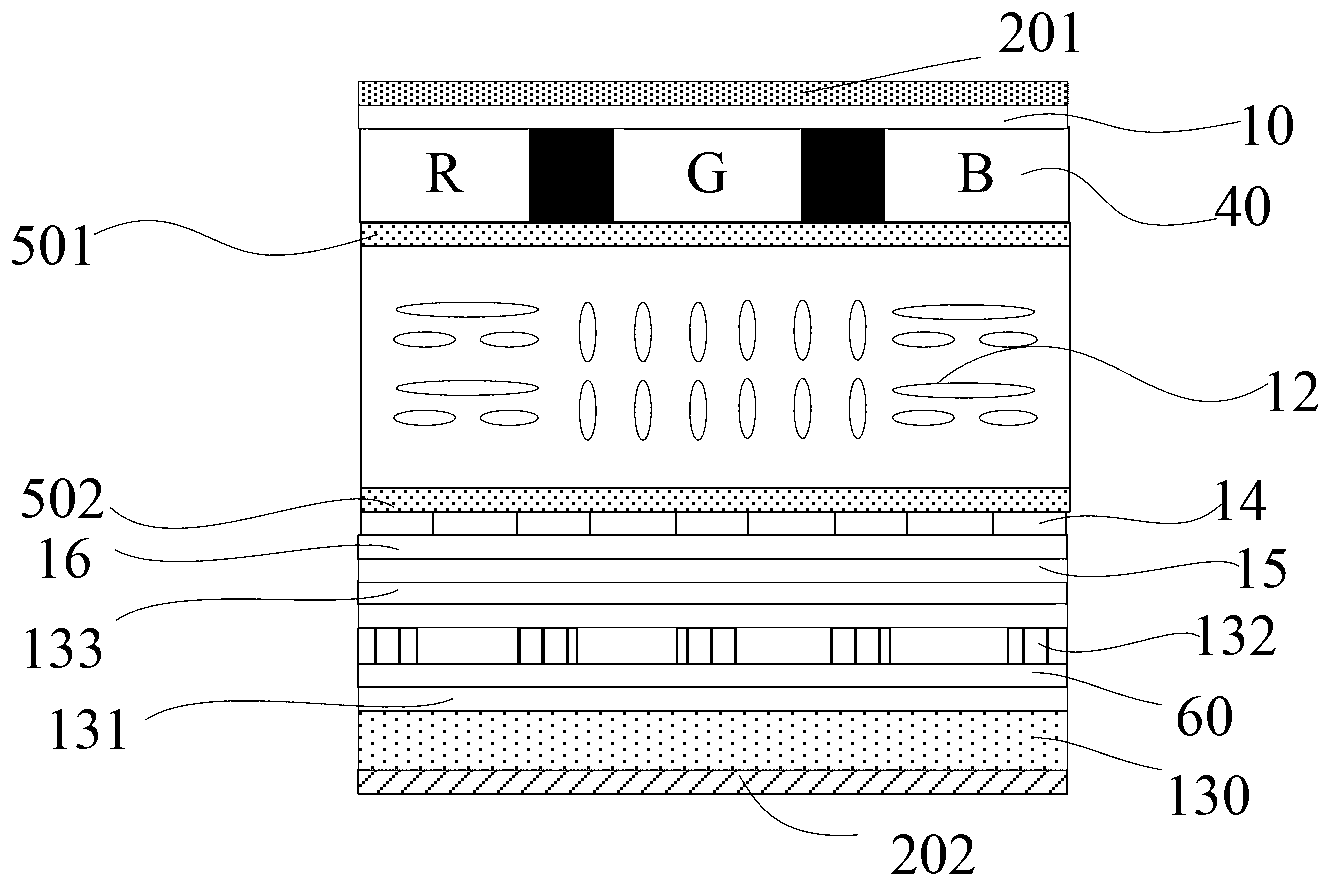 Embedded type capacitor touch display panel, display device, control device and method