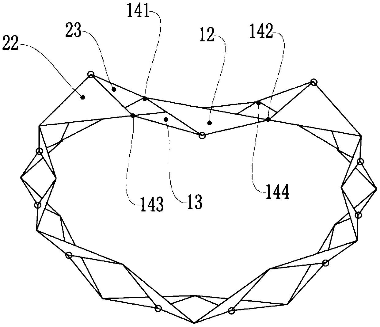 A scalable and variable multi-shape ring scissor mechanism