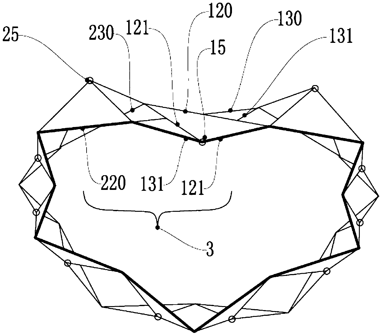 A scalable and variable multi-shape ring scissor mechanism