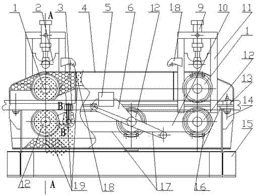 Underdriving progressive withdrawal and straightening machine with heat insulation device