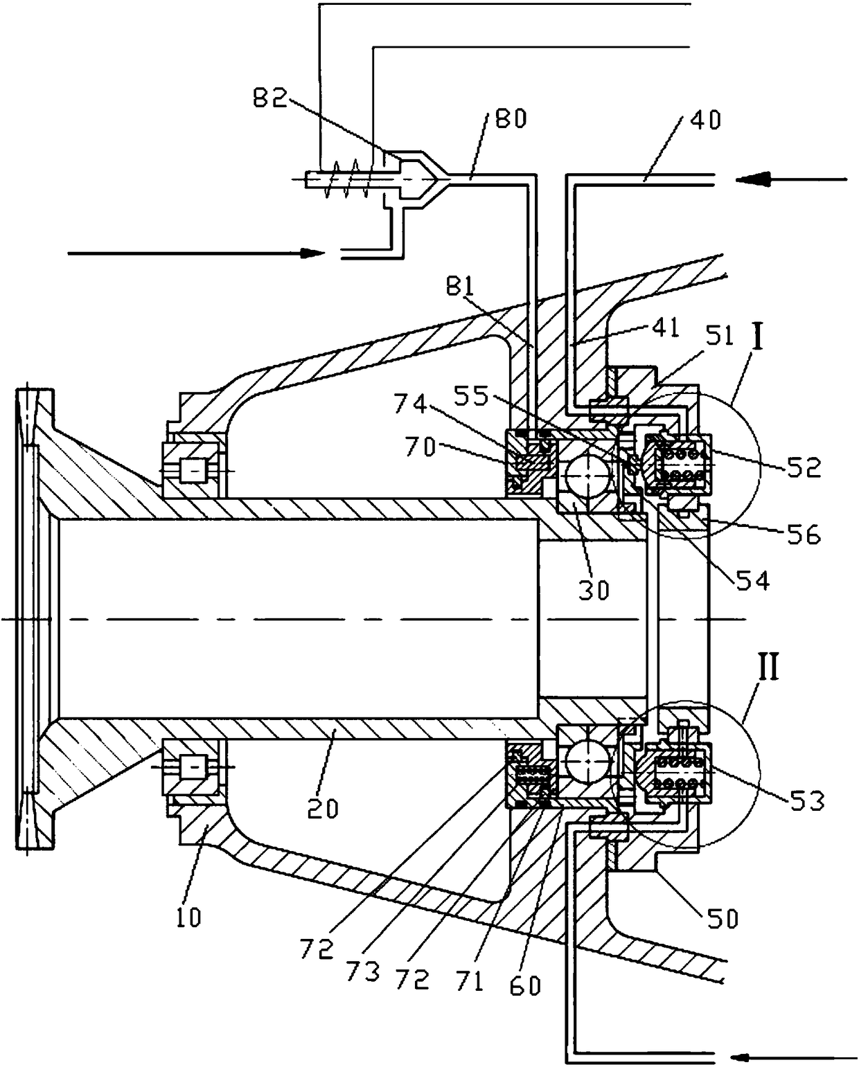 Trigger structure for negative-tension automatic feathering system