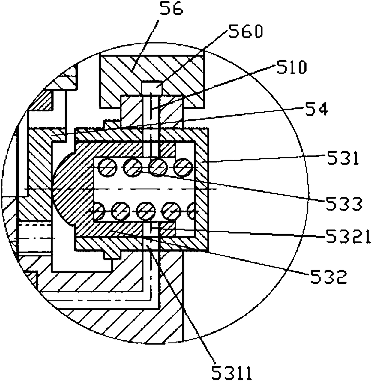 Trigger structure for negative-tension automatic feathering system