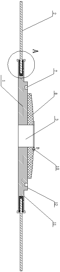 Flap disc with blades being not prone to falling off and bonder of flap disc