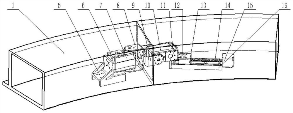 Serpentine inner support device for girth welding of large-diameter storage tank cylinder section