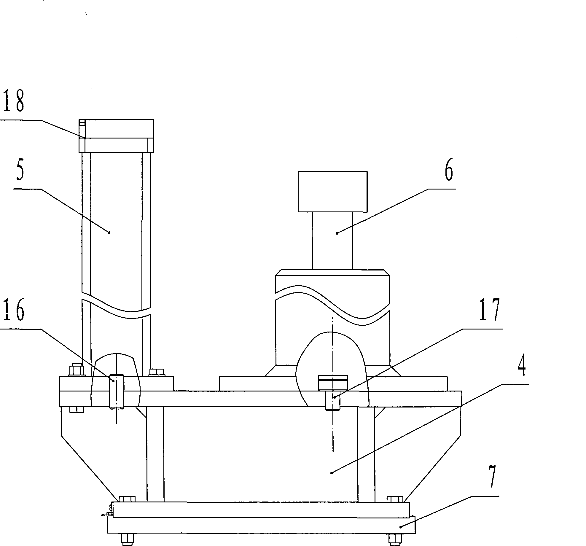 Four-angle weighing apparatus for vehicle