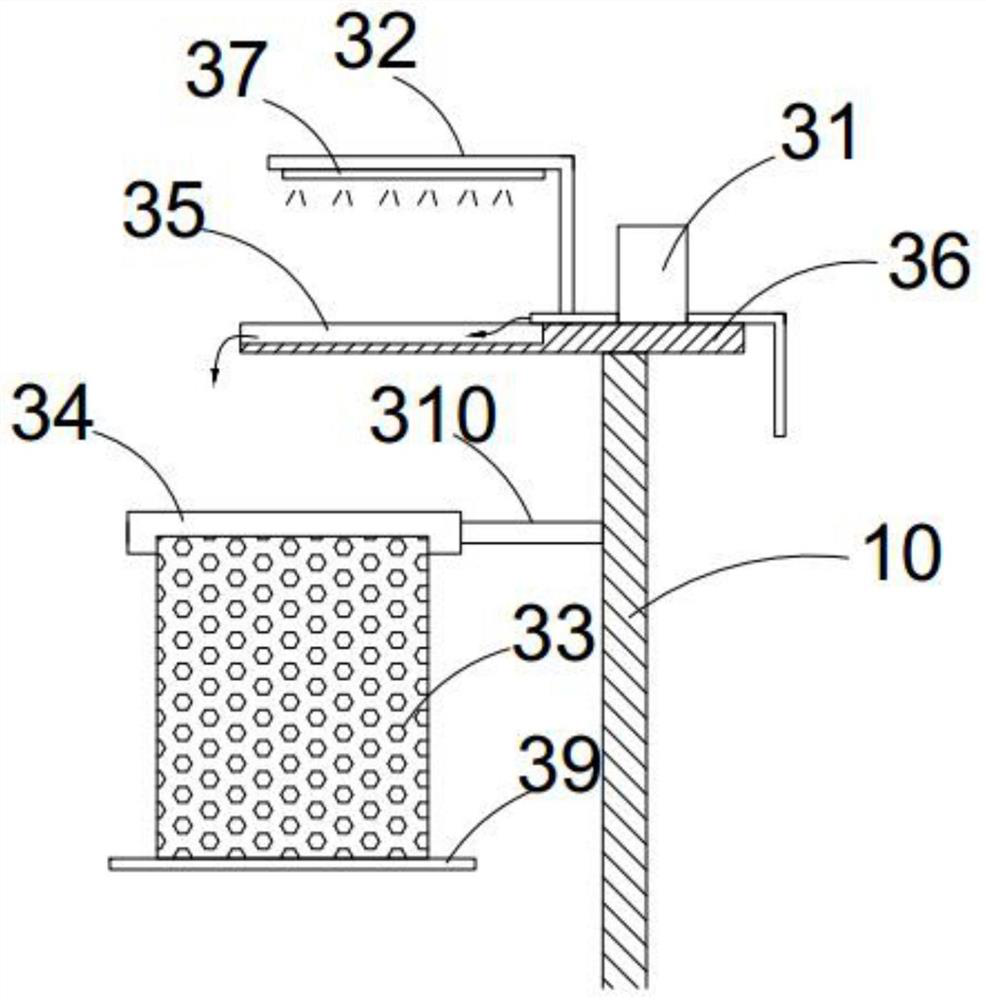 Process method and special device for circulating water treatment of crowfish