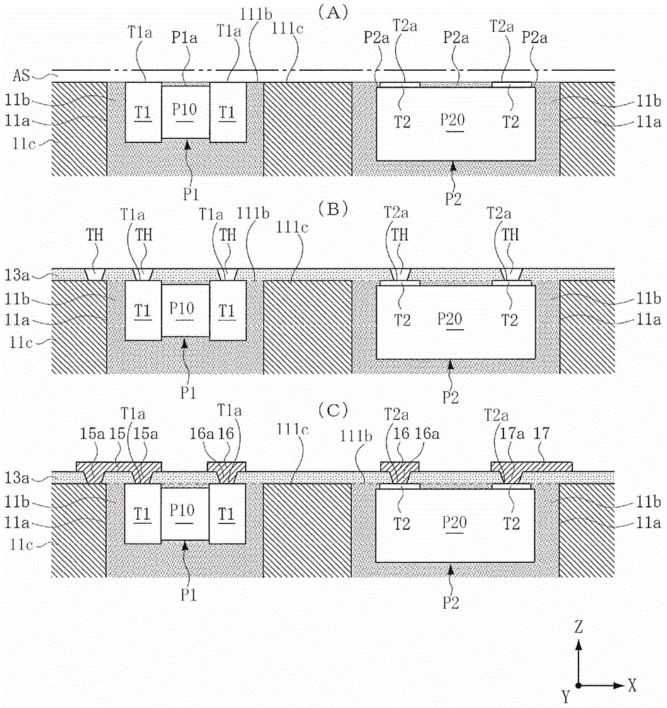 Substrate with built-in electronic component