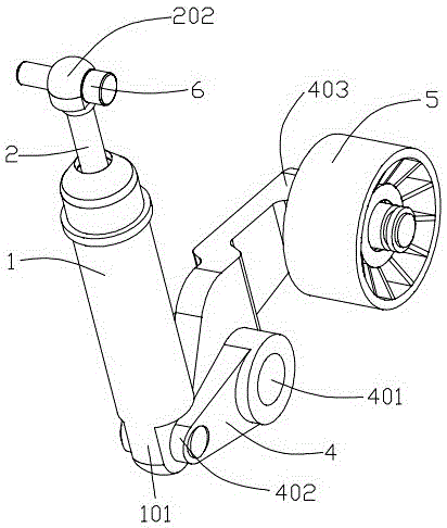 An engine hydraulic tappet tensioner